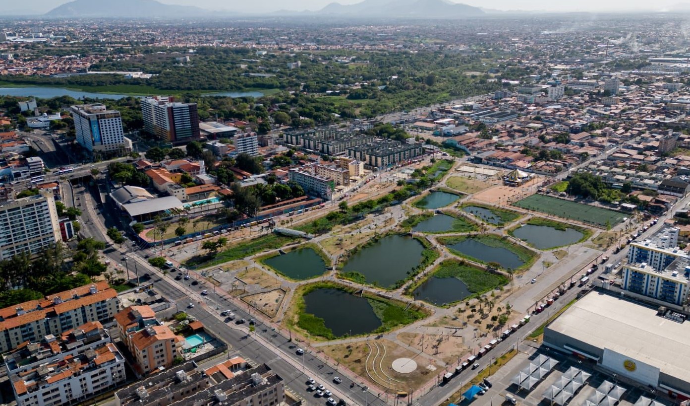 vista aérea do parque rachel de queiroz